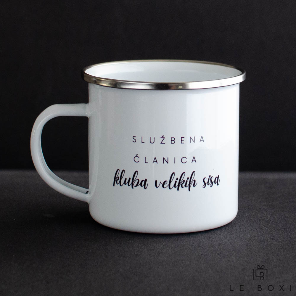 Šalica »Službena članica kluba velikih sisa«